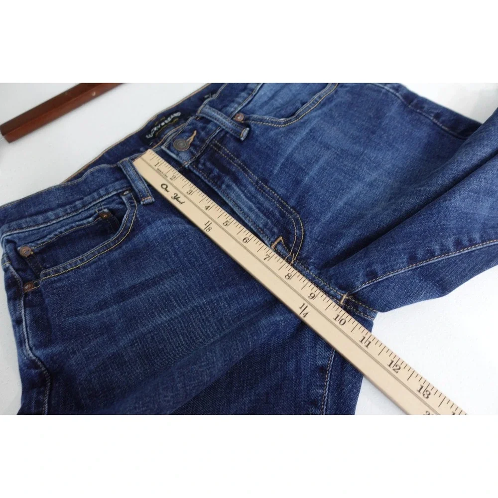 Lucky Brand Jeans Mens 30x30 Blue 121 Slim Straight Stretch Denim‎ Medium Wash